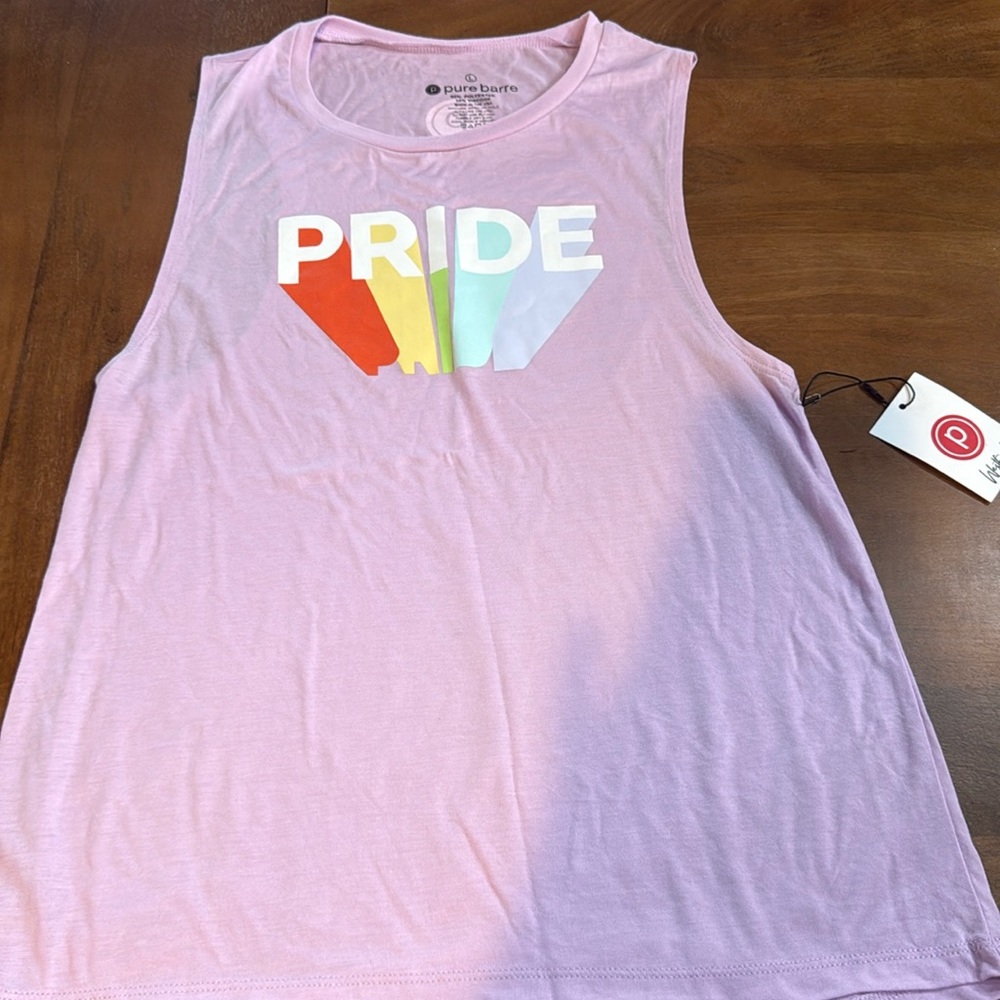 Long floaty, pride, rainbow, and pink tank new with tags🌈🌈🌈🌈🌈🌈